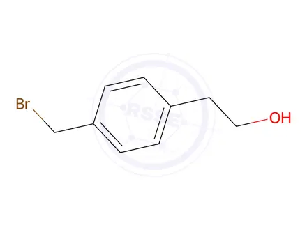 Chemical structure of 2-(4-(Bromomethyl)phenyl)ethanol, 97%