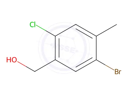 Chemical structure of (5-Bromo-2-chloro-4-methylphenyl)methanol