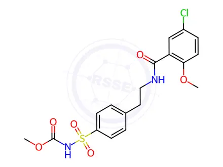 Chemical structure of Glibenclamide EP Impurity B