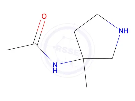 Chemical structure of n-(3-methylpyrrolidin-3-yl)acetamide