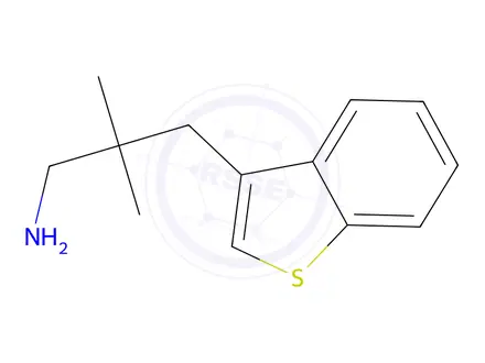 Chemical structure of 3-(Benzo[b]thiophen-3-yl)-2,2-dimethylpropan-1-amine