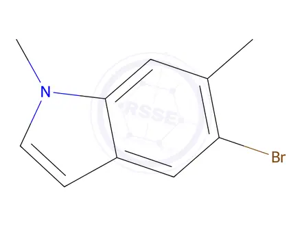 Chemical structure of 5-Bromo-1,6-dimethyl-1H-indole
