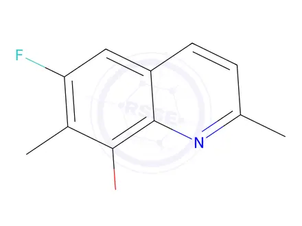 Chemical structure of 6-Fluoro-2,7-dimethylquinolin-8-ol