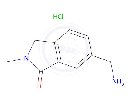 Chemical structure of 6-(Aminomethyl)-2-methylisoindolin-1-one hydrochloride