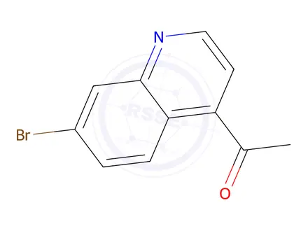 Chemical structure of 1-(7-broMoquinolin-4-yl)ethanone