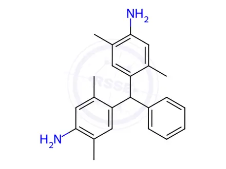 Chemical structure of 4,4'-Benzylidenedi-2,5-xylidine