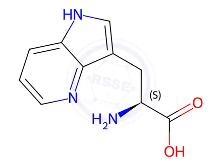 Chemical structure of (S)-2-Amino-3-(1H-pyrrolo[3,2-b]pyridin-3-yl)propanoic Acid