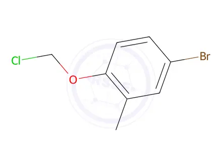 Chemical structure of 4-Bromo-1-(chloromethoxy)-2-methylbenzene