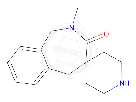 Chemical structure of 2-Methyl-1,5-dihydrospiro[benzo[c]azepine-4,4'-piperidin]-3(2H)-one