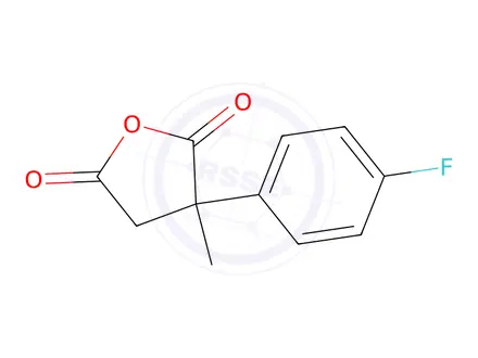 Chemical structure of 3-(4-fluorophenyl)-3-methyloxolane-2,5-dione
