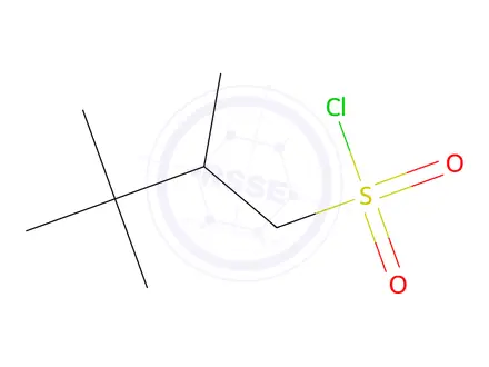 Chemical structure of 2,3,3-Trimethylbutane-1-sulfonyl Chloride