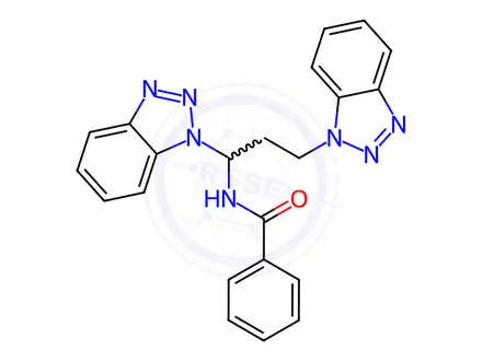 Chemical structure of N-(1,3-bis(1H-benzo[d][1,2,3]triazol-1-yl)propyl)benzamide