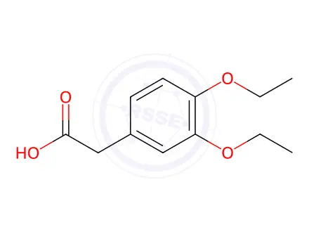 Chemical structure of 3,4-Diethoxyphenylacetic acid
