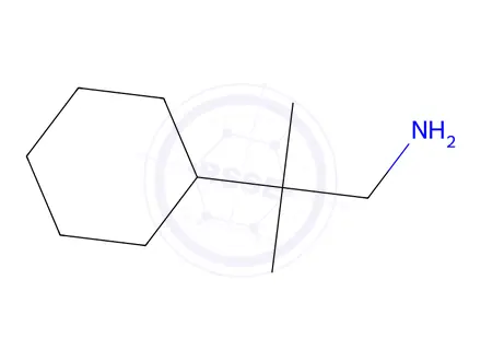 Chemical structure of 2-cyclohexyl-2-methylpropan-1-amine hydrochloride