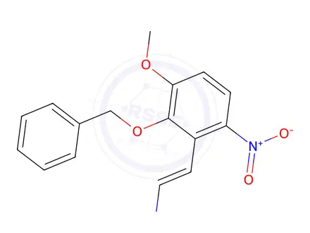 Chemical structure of 2-(Benzyloxy)-3-methoxy-β,6-dinitrostyrene