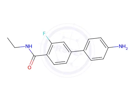 Chemical structure of 4-(4-Aminophenyl)-N-ethyl-2-fluorobenzamide