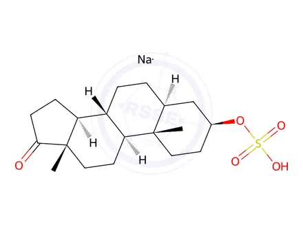 Chemical structure of 5α-ANDROSTAN-3β-OL-17-ONE SULPHATE, SODIUM SALT