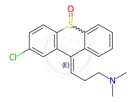Chemical structure of chlorprothixene sulfoxide