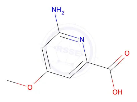 Chemical structure of 6-amino-4-methoxypicolinic acid