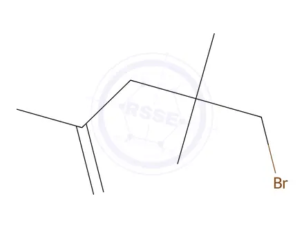 Chemical structure of 5-bromo-2,4,4-trimethylpent-1-ene