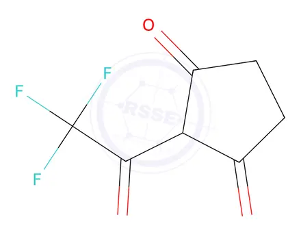 Chemical structure of 1,3-Cyclopentanedione, 2-(trifluoroacetyl)-(9CI)