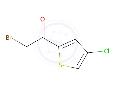 Chemical structure of 2-Bromo-1-(4-chlorothiophen-2-yl)ethan-1-one