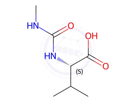 Chemical structure of Valine Impurity 175