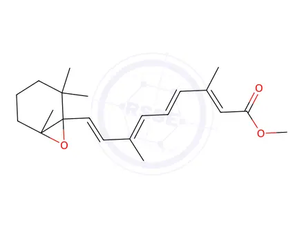 Chemical structure of Methyl 5,6-Monoepoxyretinoate
