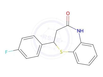 Chemical structure of 2-(4-Fluorophenyl)-2,3-dihydrobenzo[b][1,4]thiazepin-4(5H)-one