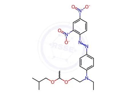 Chemical structure of 4-[(2,4-dinitrophenyl)azo]-N-ethyl-N-[2-[1-(2-methylpropoxy)ethoxy]ethyl]aniline