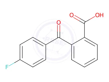 Chemical structure of 2-(4-Fluorobenzoyl)benzoic acid