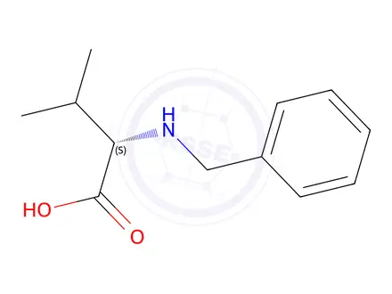 Chemical structure of (S)-2-(Benzylamino)-3-methylbutanoic acid
