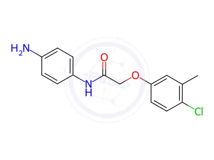 Chemical structure of N-(4-aminophenyl)-2-(4-chloro-3-methylphenoxy)acetamide