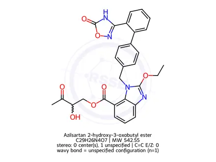 Chemical structure of Azilsartan Impurity U-4