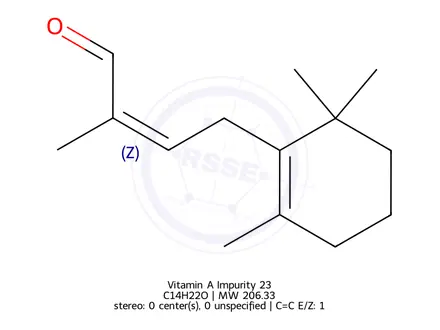 Chemical structure of Vitamin A Impurity 23