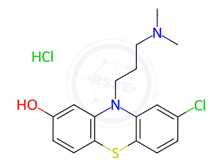Chemical structure of 8-Hydroxychlorpromazine Hydrochloride