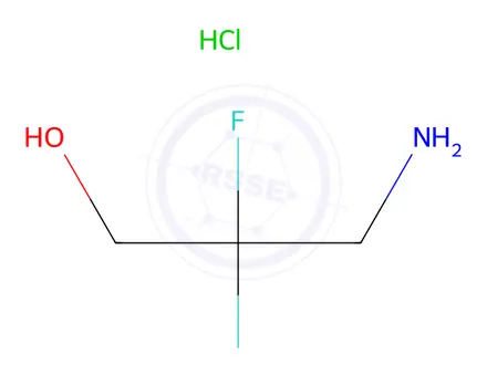 Chemical structure of 3-Amino-2,2-difluoropropan-1-ol hydrochloride