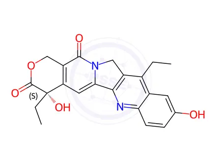 Chemical structure of 7-Ethyl-10-hydroxycamptothecin