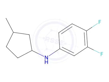 Chemical structure of 3,4-Difluoro-N-(3-methylcyclopentyl)aniline