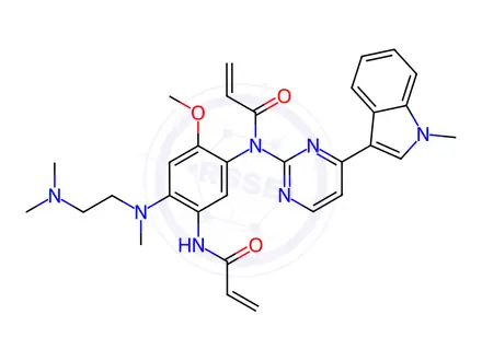 Chemical structure of N-Acryloyl Osimertinib
