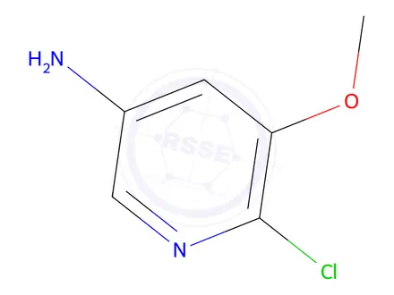 Chemical structure of 5-Amino-2-chloro-3-methoxypyridine