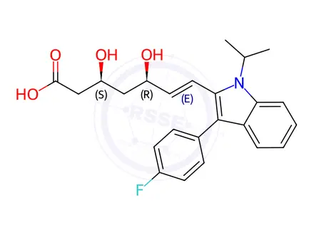 Chemical structure of Fluvastatin