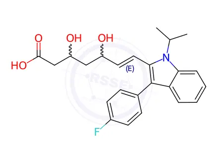 Chemical structure of Fluvastatin EP Impurity A