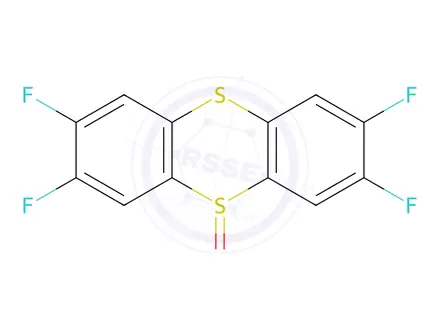 Chemical structure of 2,3,7,8-Tetrafluorothianthrene 5-oxide