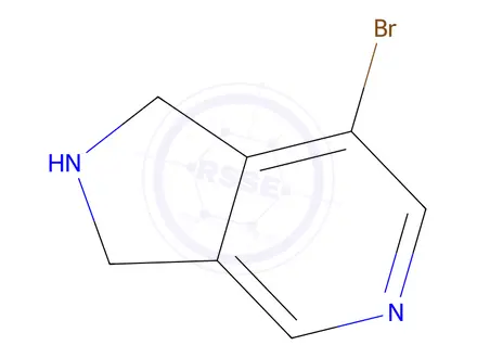 Chemical structure of 7-Bromo-2,3-dihydro-1H-pyrrolo[3,4-c]pyridine