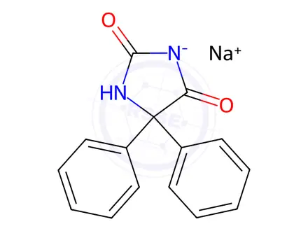 Chemical structure of Phenytoin Sodium