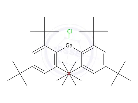 Chemical structure of Bis(2,4,6-tri-tert-butylphenyl)gallium chloride