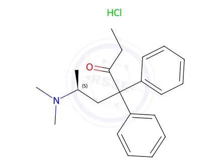 Chemical structure of (S)-Methadone hydrochloride