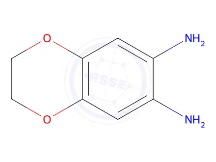 Chemical structure of 1,4-Benzodioxin-6,7-diamine, 2,3-dihydro-