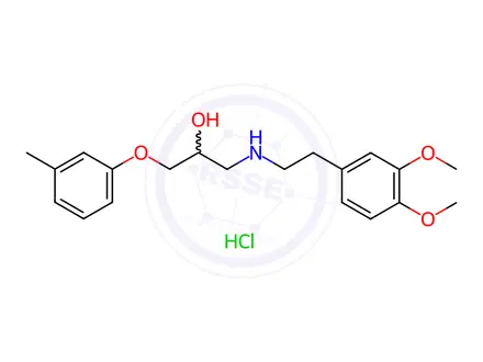 Chemical structure of Bevantolol hydrochloride